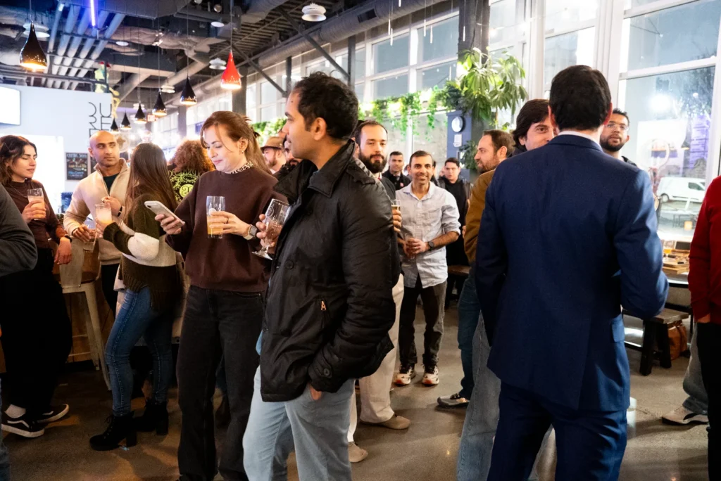 B2B Founders & Builders Night in Boston at Portico Brewery | Rootless Social Event Recap